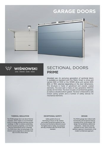 Sectional doors PRIME