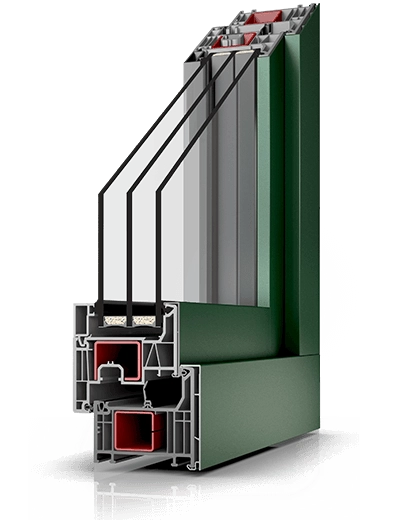 DEVELO window with an aluminium cover plate