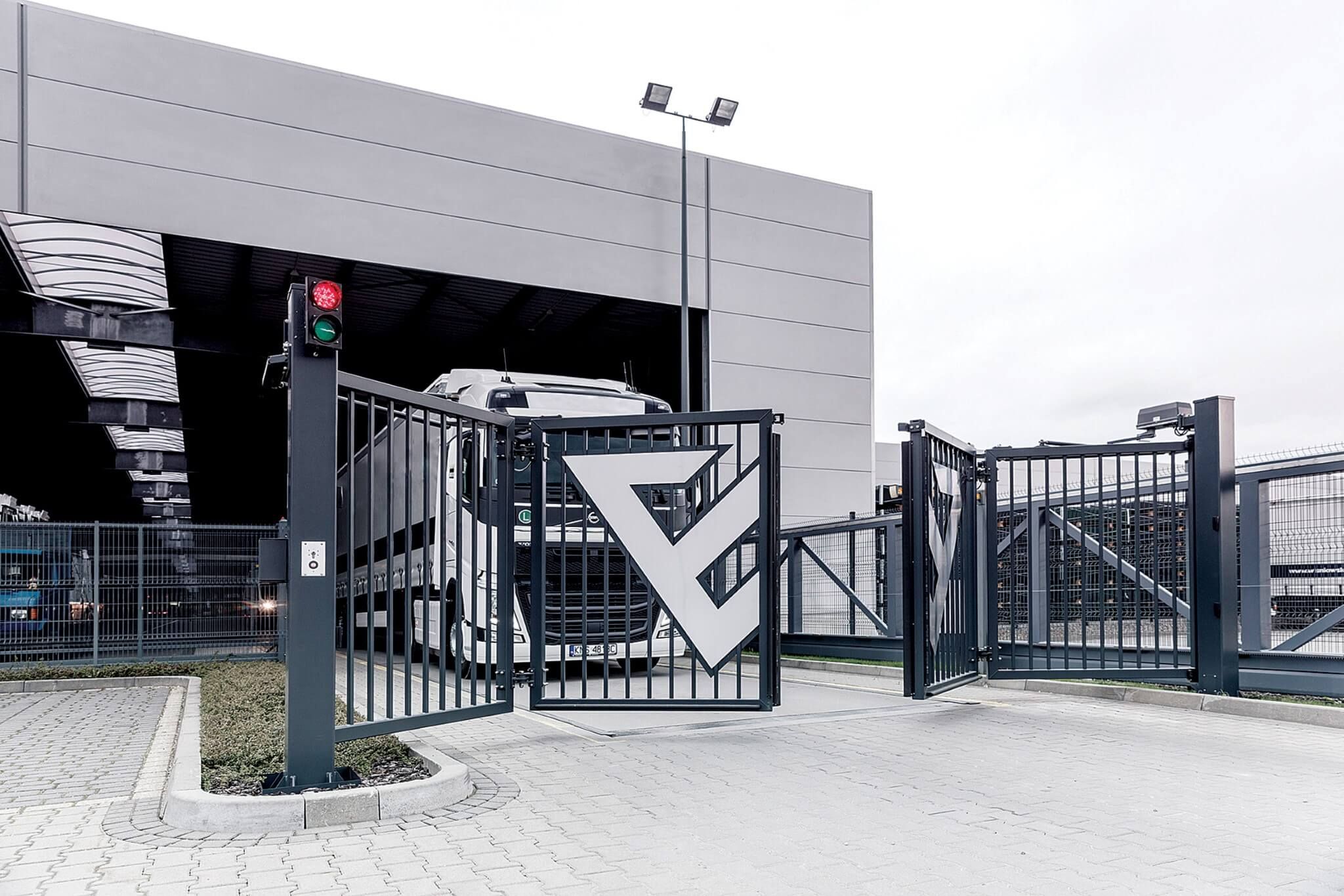 Gate with our logo