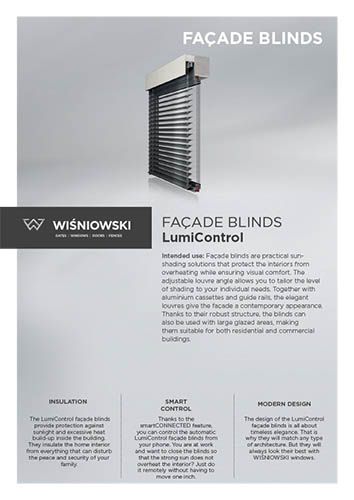 LumiControl façade blinds