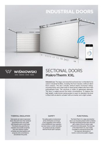MakroTherm XXL sectional doors