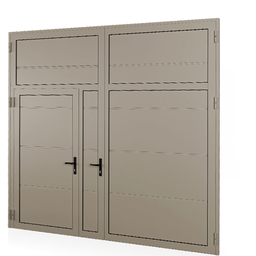 Double-leaf doors