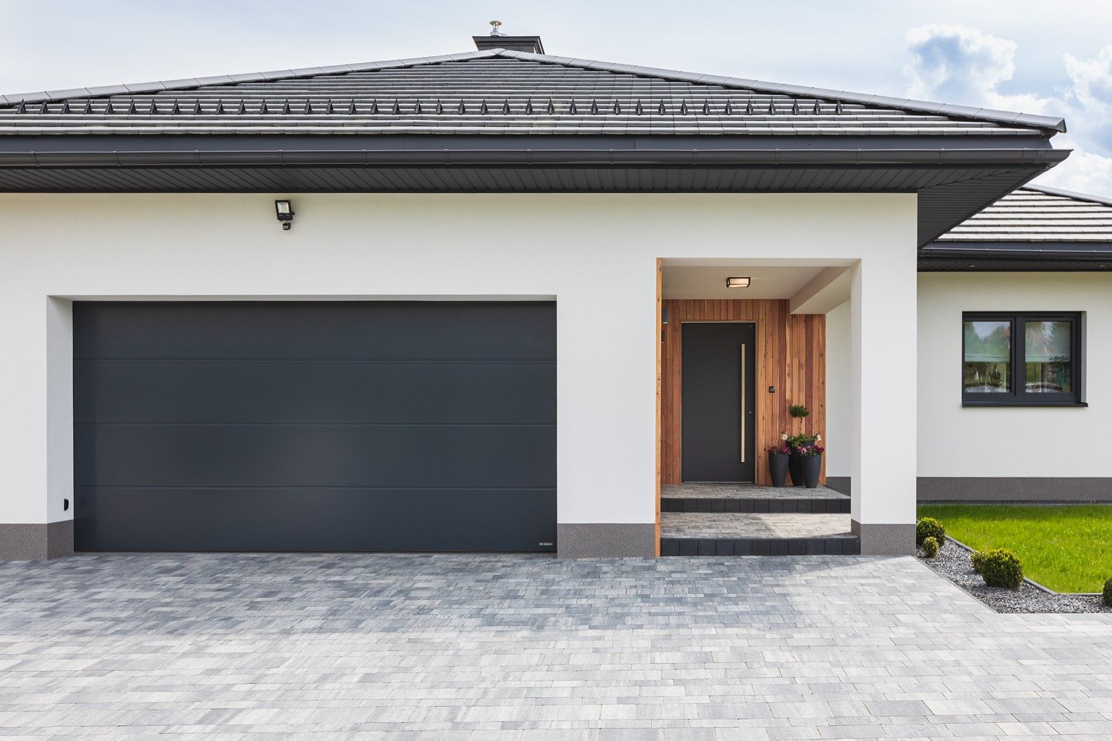 UniTherm garage door; CREO door; PRIMO window