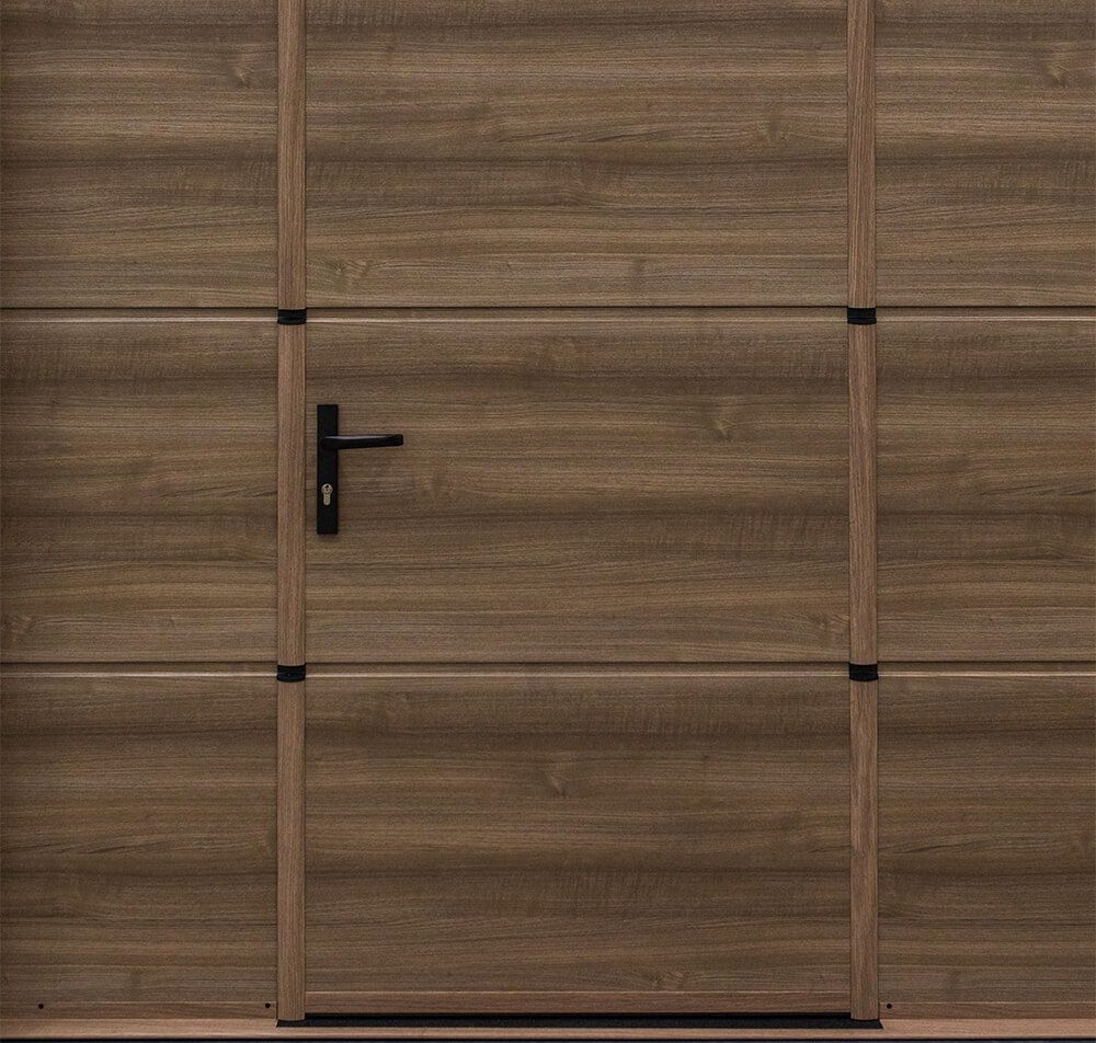 Wicket door in the garage door
