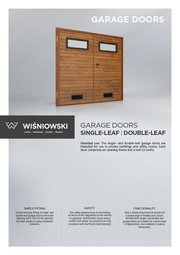 Single- and double-leaf doors