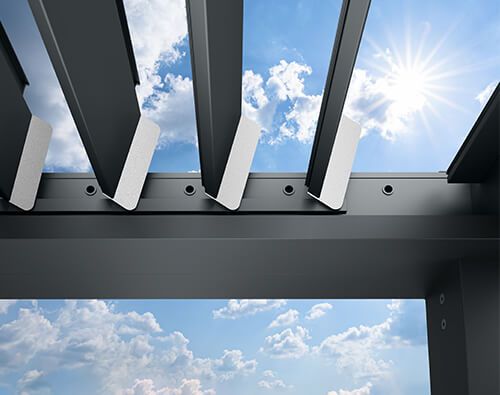 Automatic roof louvres