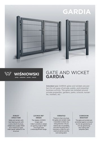 GARDIA gate and wicket