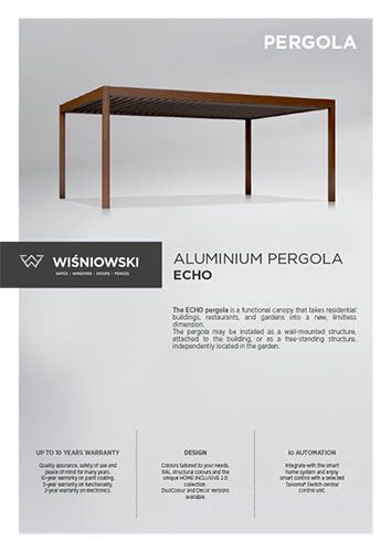 Aluminium pergola ECHO