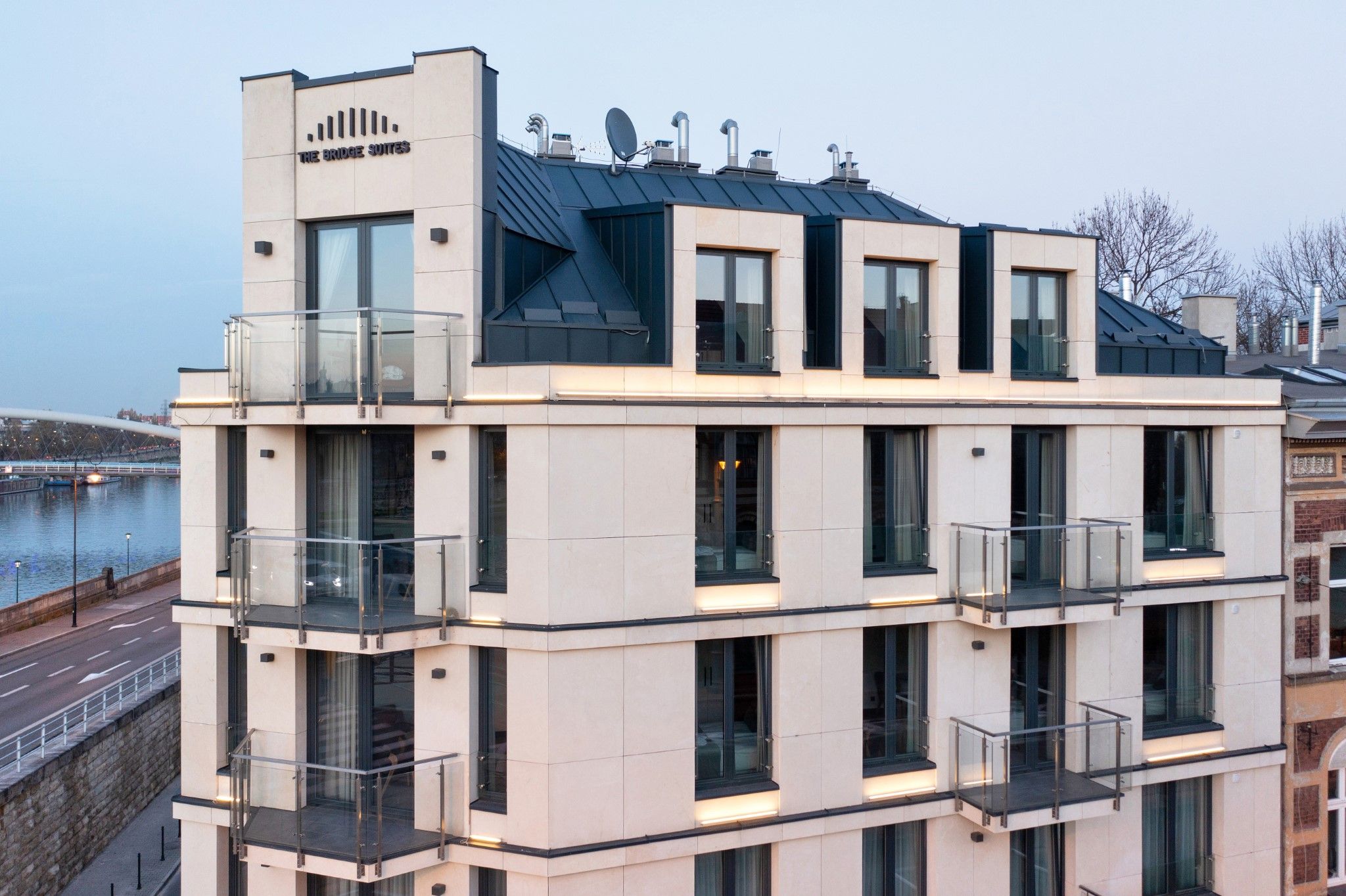 hotel windows in Krakow